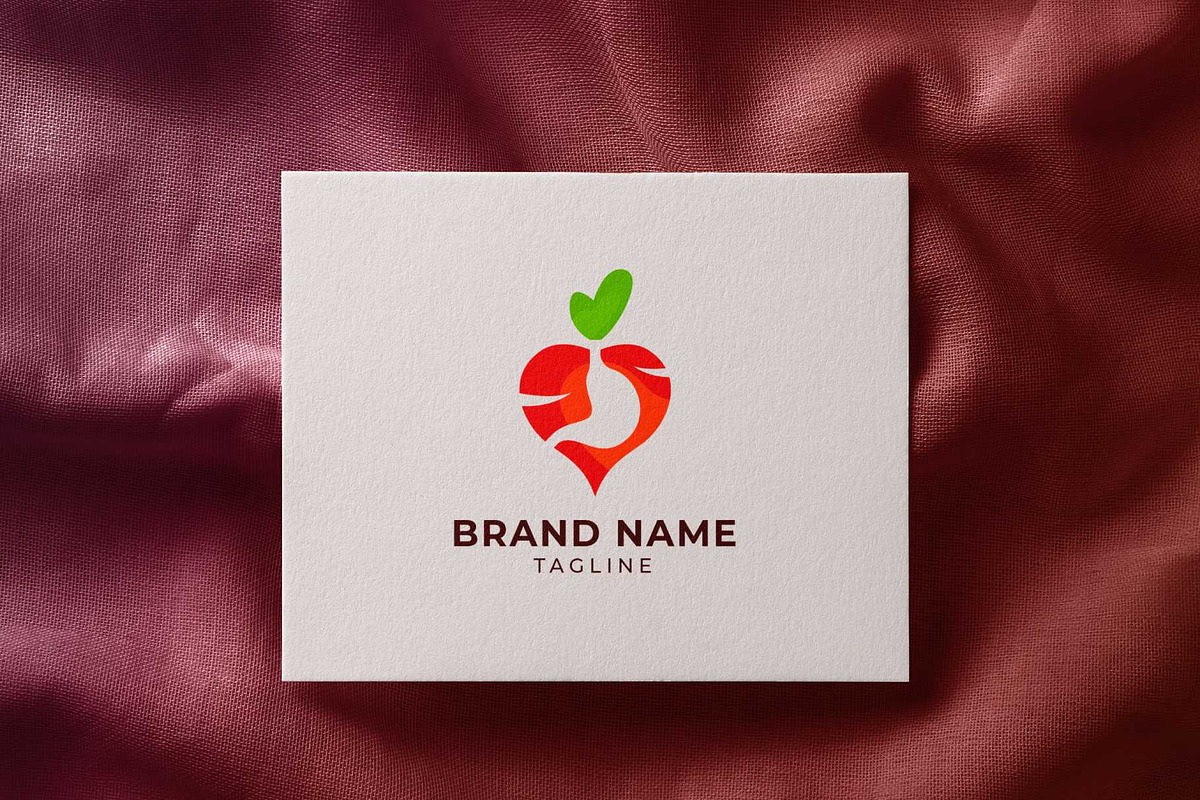 Radish Stomach Love Logo, a Branding & Logo Template by okkydianpra (Photo 3 of 3)