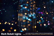 Dark Bokeh Photo Overlay Effects, a Background Graphic by Deeezy (Thumbnail 11 of 14)