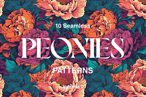 10 Peonies Patterns Vol.2