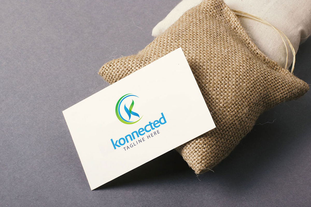 Konnected K Text Logo, a Branding & Logo Template by legendshop (Photo 2 of 2)