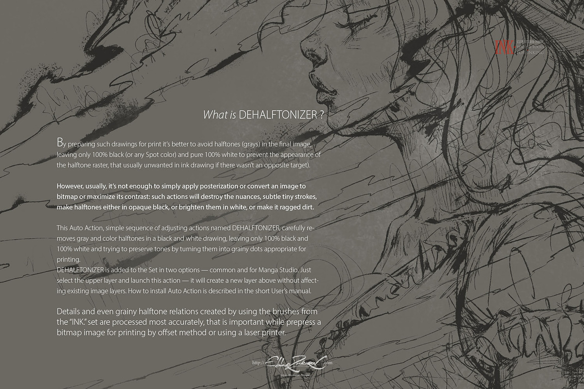 INK. 41+ Clip Studio inking brushes, a Brush Add-On by Eldar Zakirov's (Photo 6 of 17)