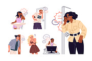 People eavesdropping gossips set, a Person Illustration by PaperTrident (Thumbnail 1 of 4)