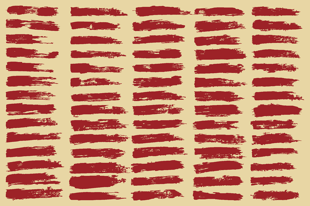Minimalist Grunge Brush Strokes, a Brush Add-On by Warm Snow (Photo 6 of 6)