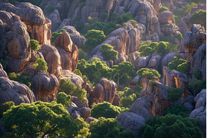 The view of sunset light at Ubirr, a Nature Photo by ZinetroN