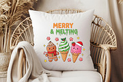 Merry & Melting Christmas Ice Cream, an Illustration by Libby Wishes (Thumbnail 4 of 6)