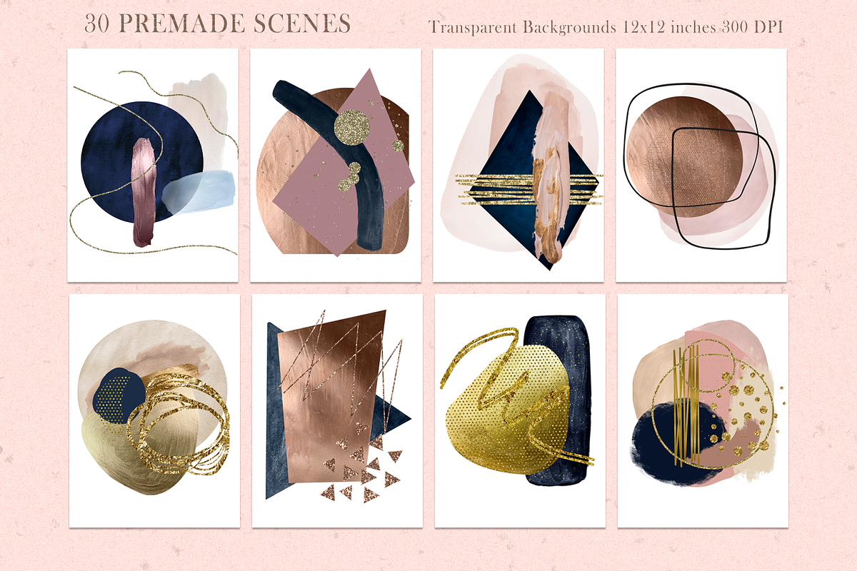 Abstract Watercolor Bundle, a Texture Graphic by Photohacklovers (Photo 4 of 27)