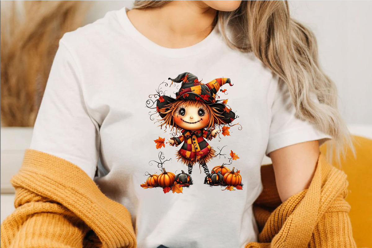 Whimsical Halloween Clipart PNG, a Seasonal Illustration by SVGArt (Photo 3 of 5)