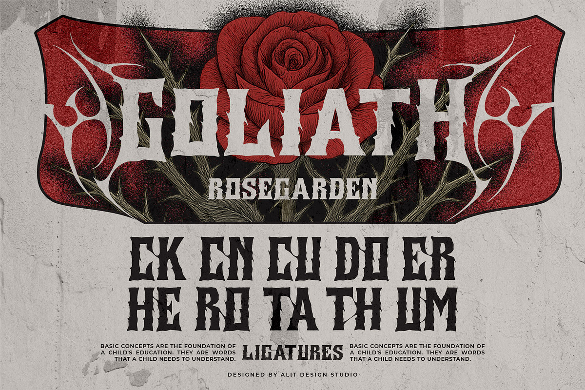 Krondos Typeface, a Blackletter Font by alit design (Photo 16 of 17)