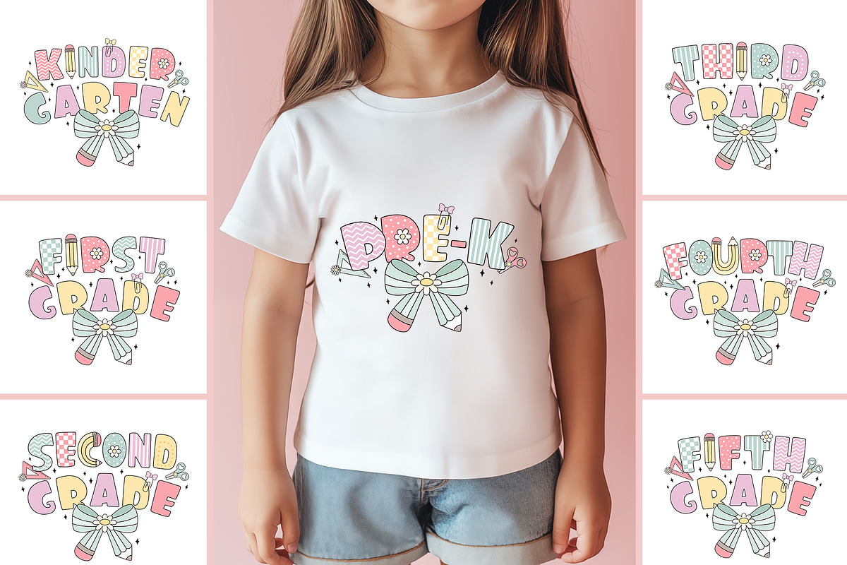 Back to school shirt designs, an Object Graphic by JulzaArt (Photo 1 of 4)