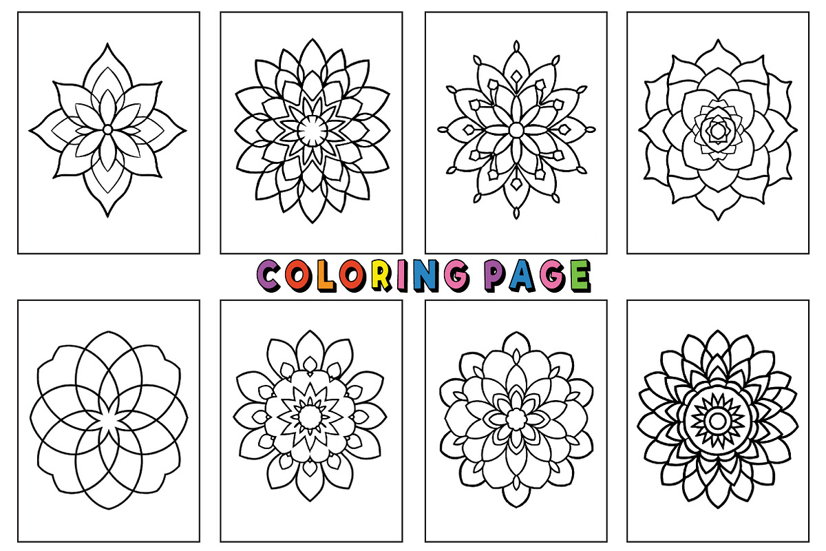 Simple Flower Mandala Coloring Book, an Arts & Entertainment Photo by Wow Magic (Photo 1 of 3)