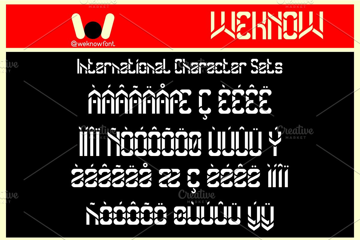 Another Version font, a Font by weknow (Photo 8 of 8)