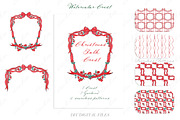 Christmas Watercolor Crest DIY FOLK, an Illustration by LABFcreations (Thumbnail 3 of 4)