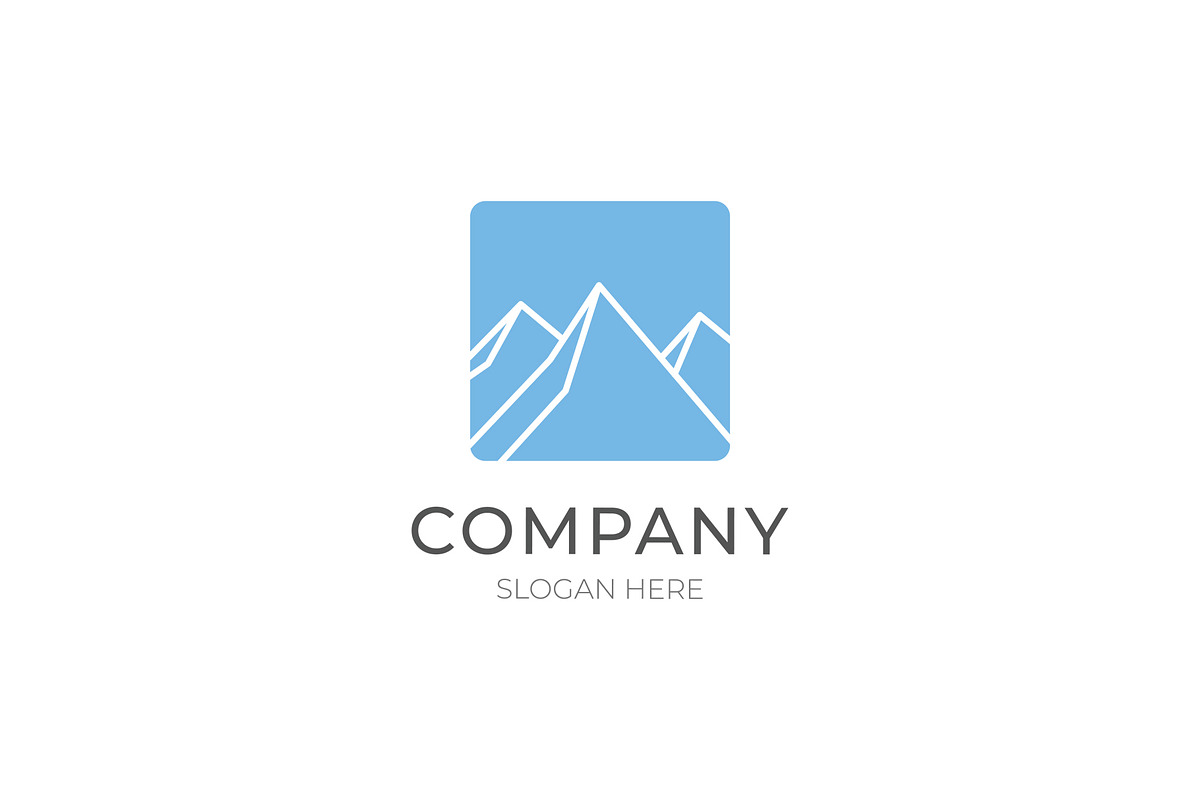 Modern clean moutain outdoor logo, a Branding & Logo Template by Medianeka (Photo 1 of 3)