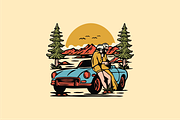 Road Trip Romance, an Object Illustration by nomlimo.com (Thumbnail 1 of 2)