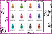 Pineapple Png Clipart Set, an Illustration by The GG Shop (Thumbnail 3 of 7)