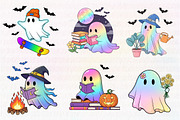 Funny Halloween Ghost Iridescent, an Illustration by CreationArt (Thumbnail 3 of 5)