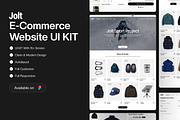 Jolt - E-Commerce Website UI KIT, a Device Mockup by Odama (Thumbnail 1 of 12)