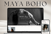 Showit Website Template I Maya Boho, a Websites & App Template by YogaBizLab (Thumbnail 1 of 4)