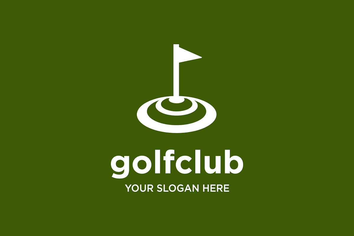 golf ball sport flag hole logo, a Branding & Logo Template by funpixel