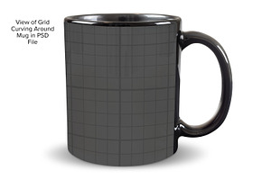 11 Oz Black Mug Mockup - PSD & PNG