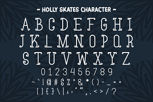 Holly Skates - Winter Display Font