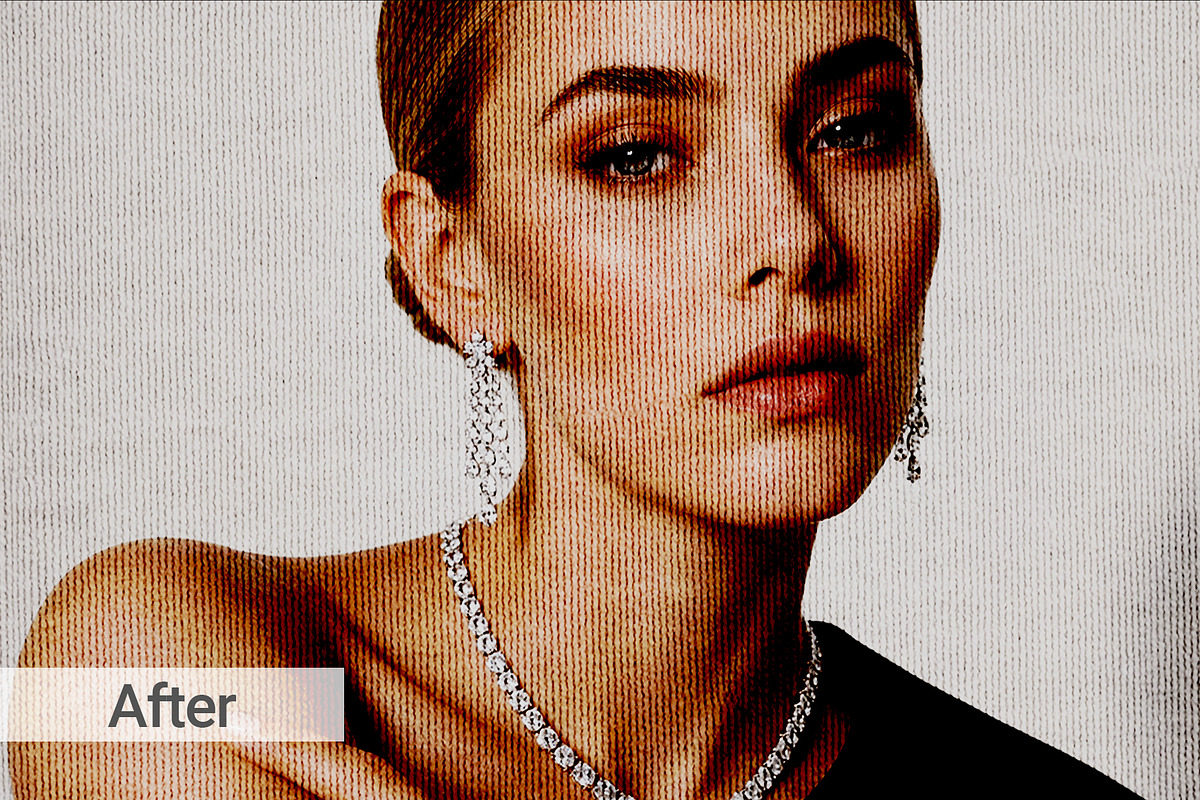 Knitted Photo Effect, a Layer Style Add-On by graphypix (Photo 3 of 13)