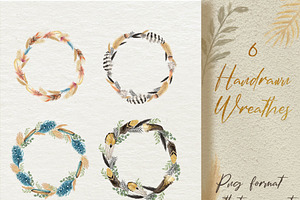 Watercolor Feathers Collection