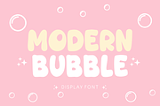 Modern Bubble - Display Font, a Font by KiddoGlyphs Studio (Thumbnail 1 of 3)