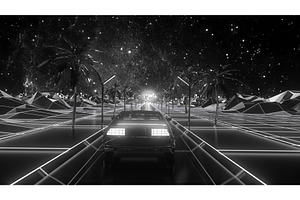 Monochrome Futuristic World Of