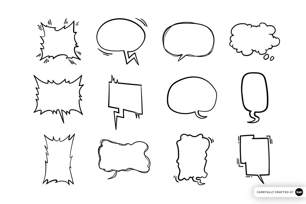 Bubble Doodle HandDrawn Illustration, an Object Graphic by SLAB! Design (Photo 3 of 3)