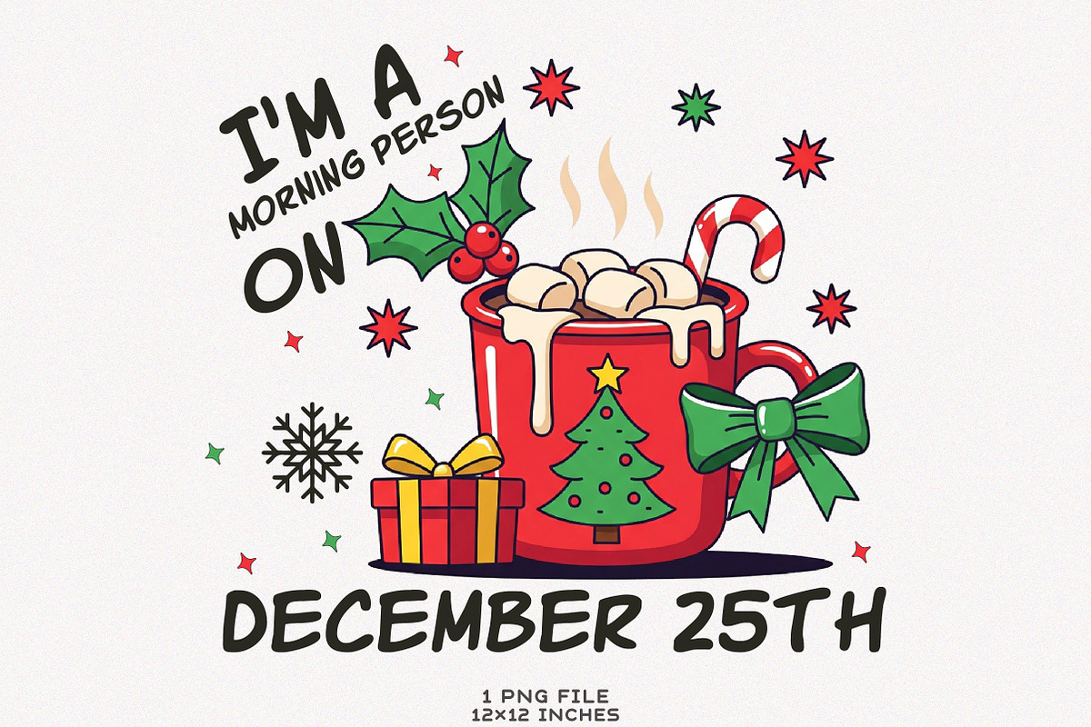 Funny Christmas Sarcastic Coffee Png, an Illustration by SinaCreation (Photo 1 of 7)