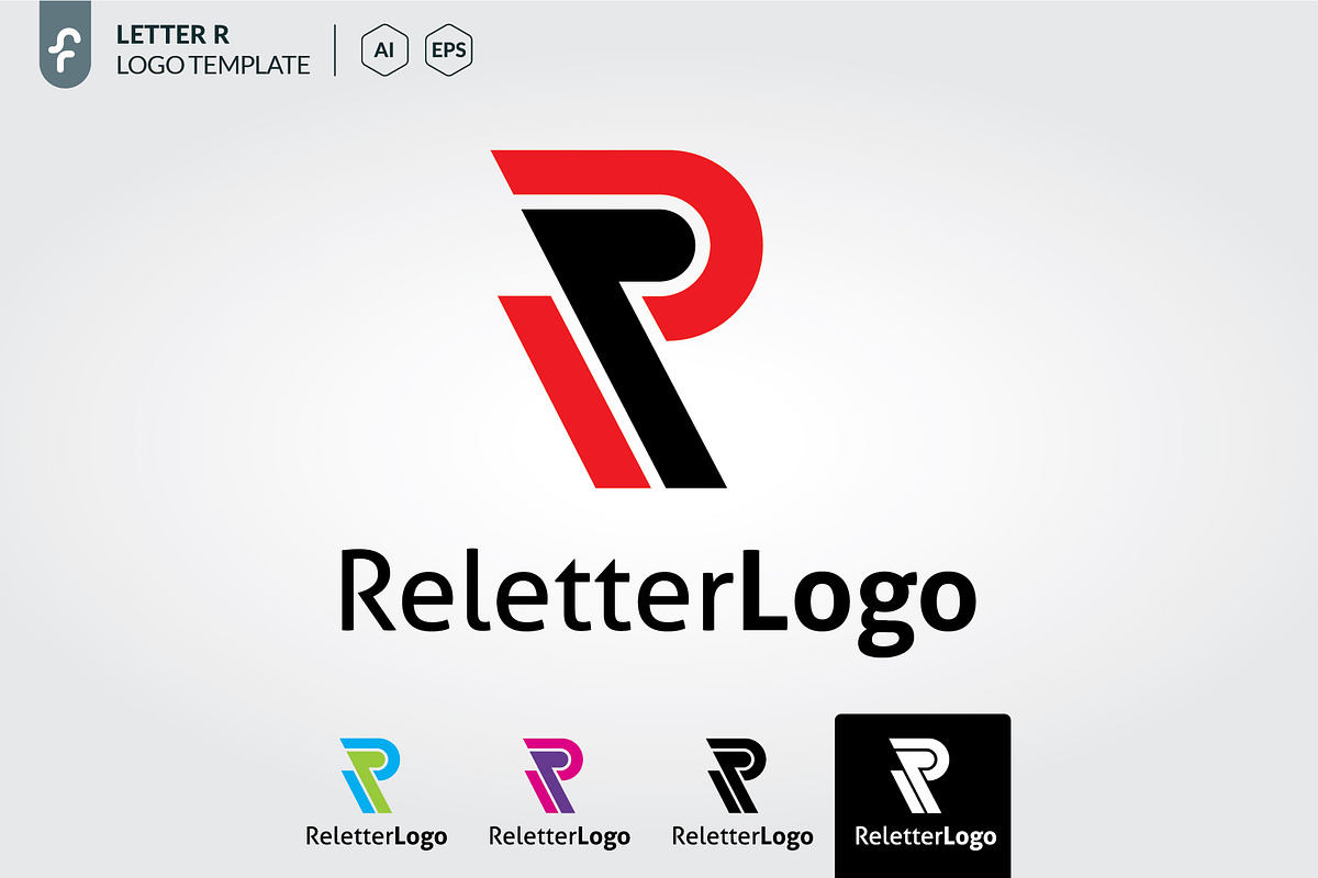Letter r logo template, a Branding & Logo Template by ft.studio