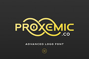 Proxemic - Advanced Logo Font, a Font by Sarid Ezra (Thumbnail 1 of 8)