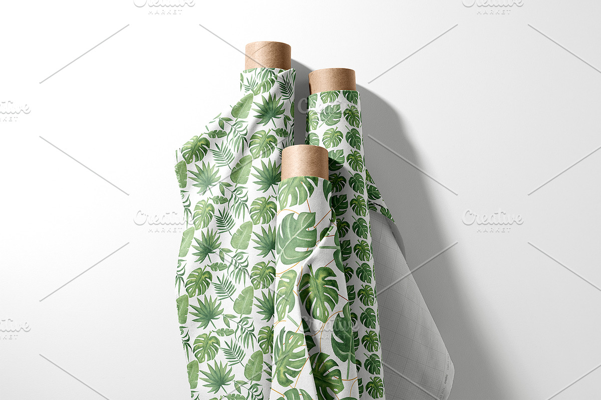 Watercolor Tropical Leaves, a Decorative Illustration by MayaNavits (Photo 6 of 12)