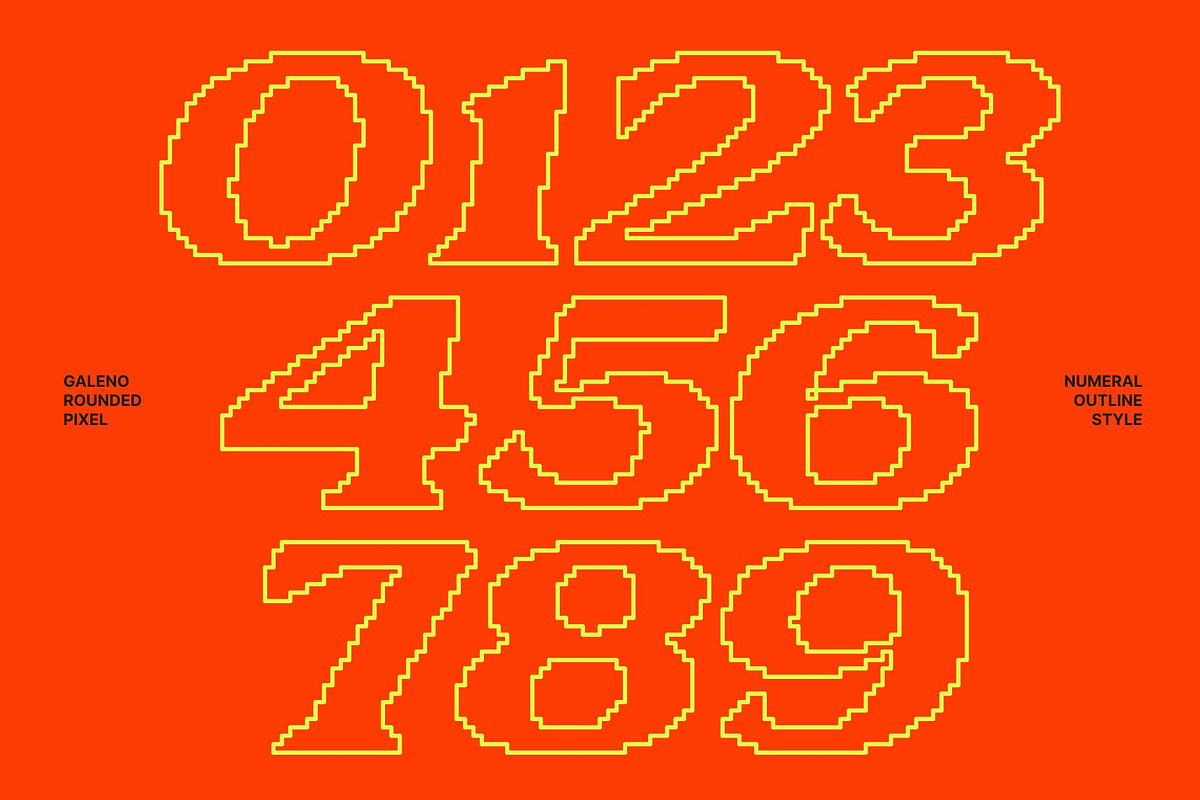 Galeno Rounded Pixel, a Serif Font by Craft Supply Co. (Photo 4 of 8)