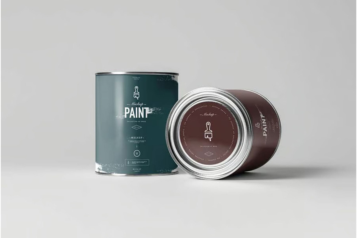 Can of Paint Mock-up, a Product Mockup by zippypixelstudio (Photo 10 of 11)