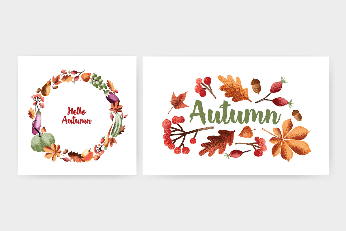 Autumn harvest textured elements, a Food Illustration by Good Studio (Photo 3 of 9)