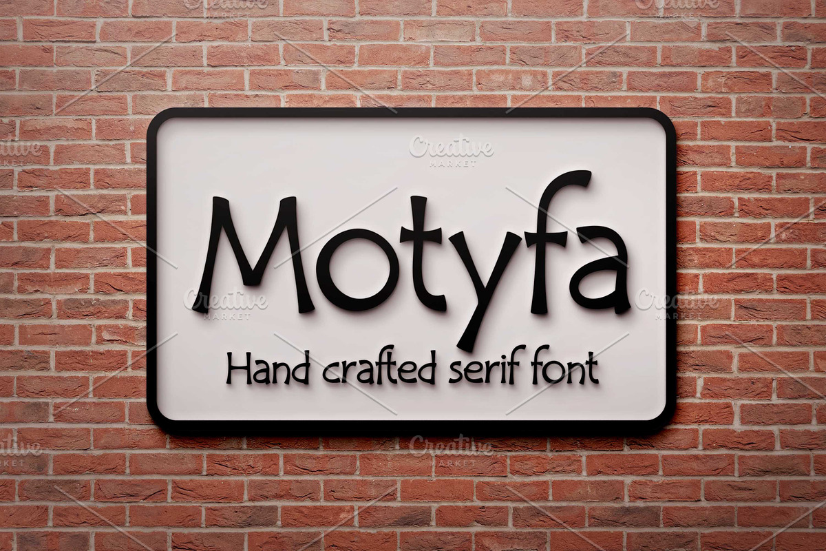 Motyfa, a Serif Font by Digital Typeface Studio (Photo 1 of 8)