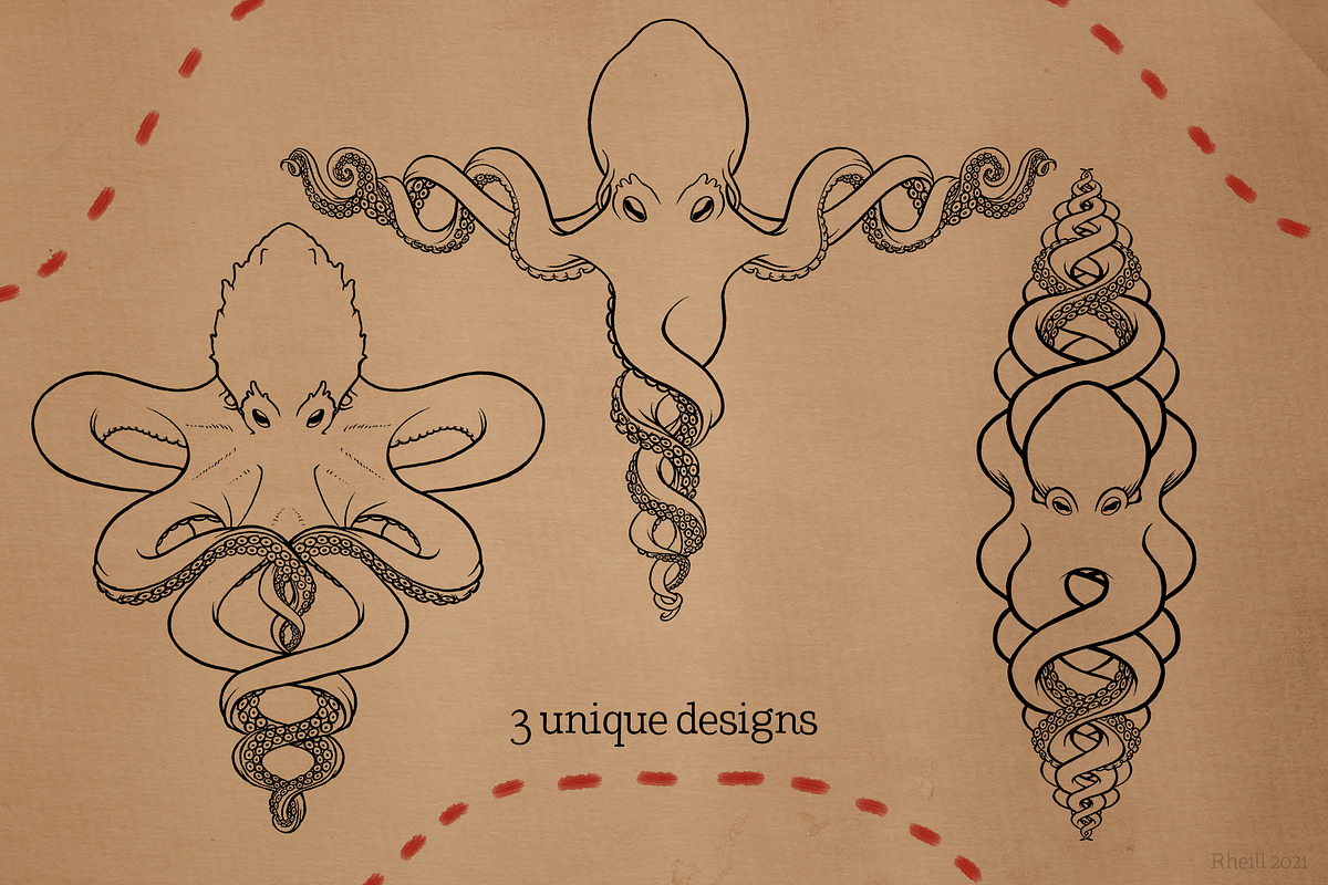 Curly Krakens, an Object Graphic by Ferntale Art & Design (Photo 2 of 4)