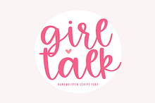 Girl Talk | Handwritten Script Font