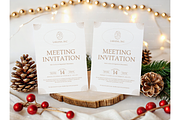 Christmas Card Mockup with Pinecones, a Product Mockup by MockupWizard (Thumbnail 5 of 5)