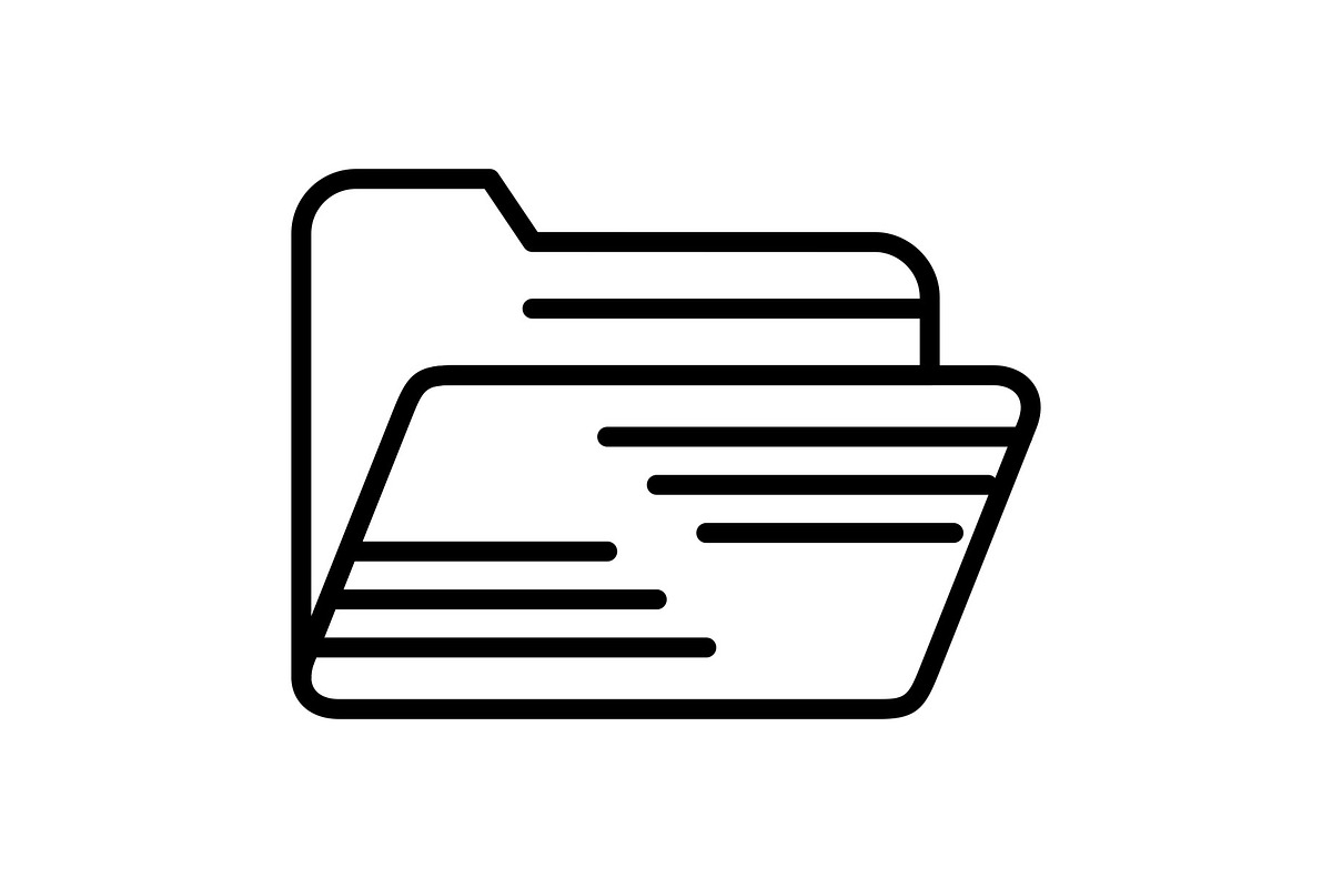 Folders Line Icon, an Icon by Pexelpy