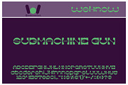 The Machine Gun Font, a Font by weknow (Thumbnail 5 of 5)