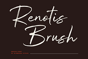 Renotis Brush - Brush Script Font, a Script Font by Nirmana Visual (Thumbnail 1 of 10)
