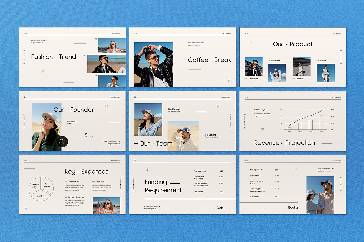 White Minimalist Pitch Deck Keynote, a Presentation Template by graphicook (Photo 5 of 5)