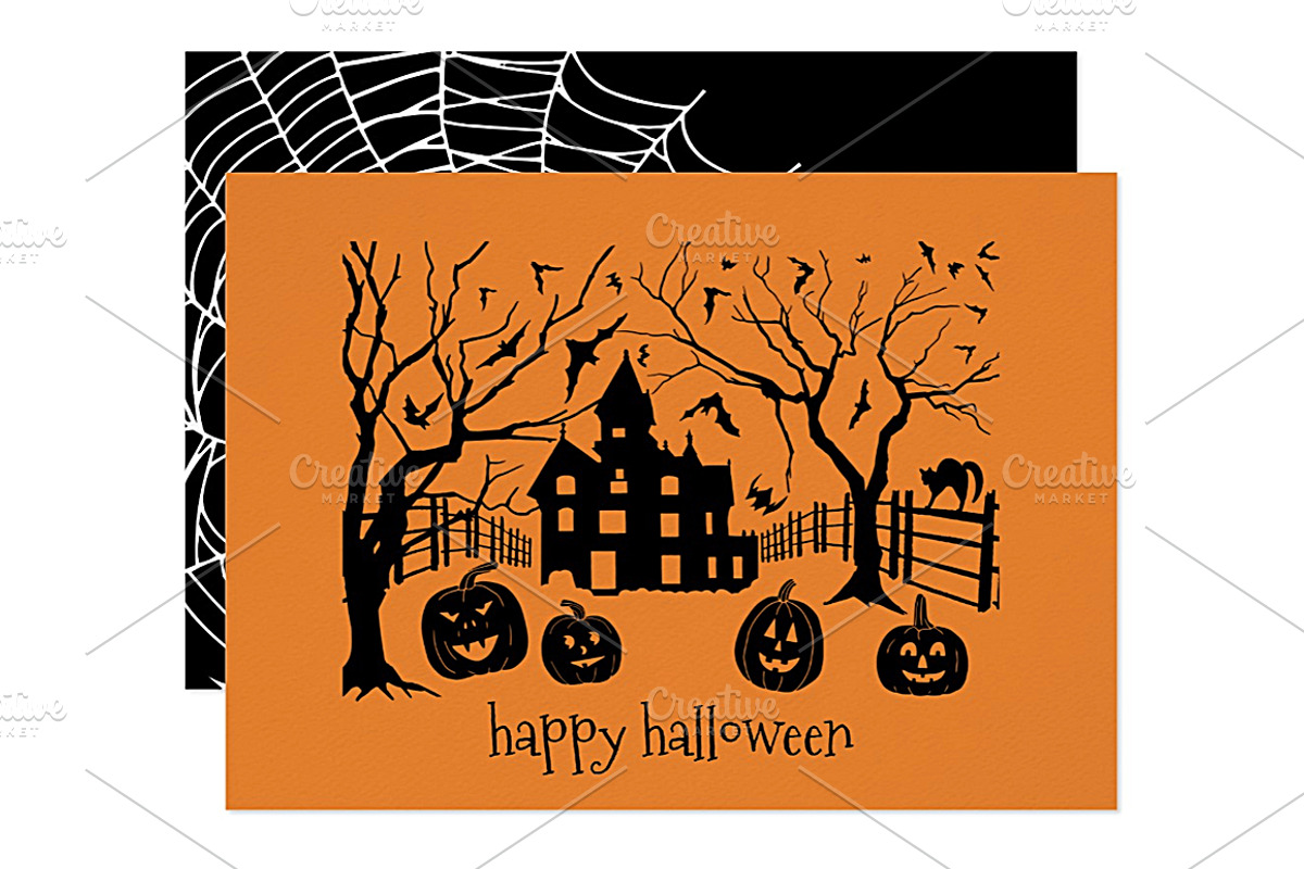 Halloween Illustrated Vectors, an Illustration by becky nimoy (Photo 2 of 5)