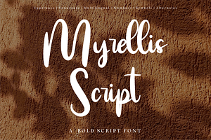 Myrellis Script - Bold Script, a Script Font by Indotype Foundry