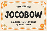 Jocobow Cute Playful Retro Font, a Sans Serif Font by Maulana Creative (Thumbnail 1 of 7)