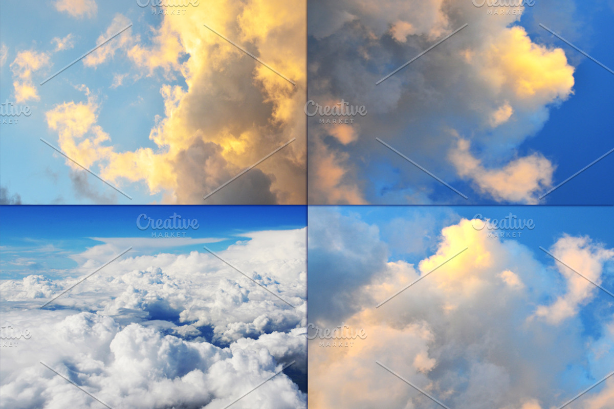 20 SKY CLOUDS Photo Backgrounds preview 7