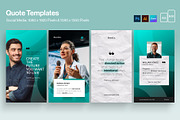 Social Media Quote Post Templates, a Social Media Template by BrandPacks (Thumbnail 1 of 7)